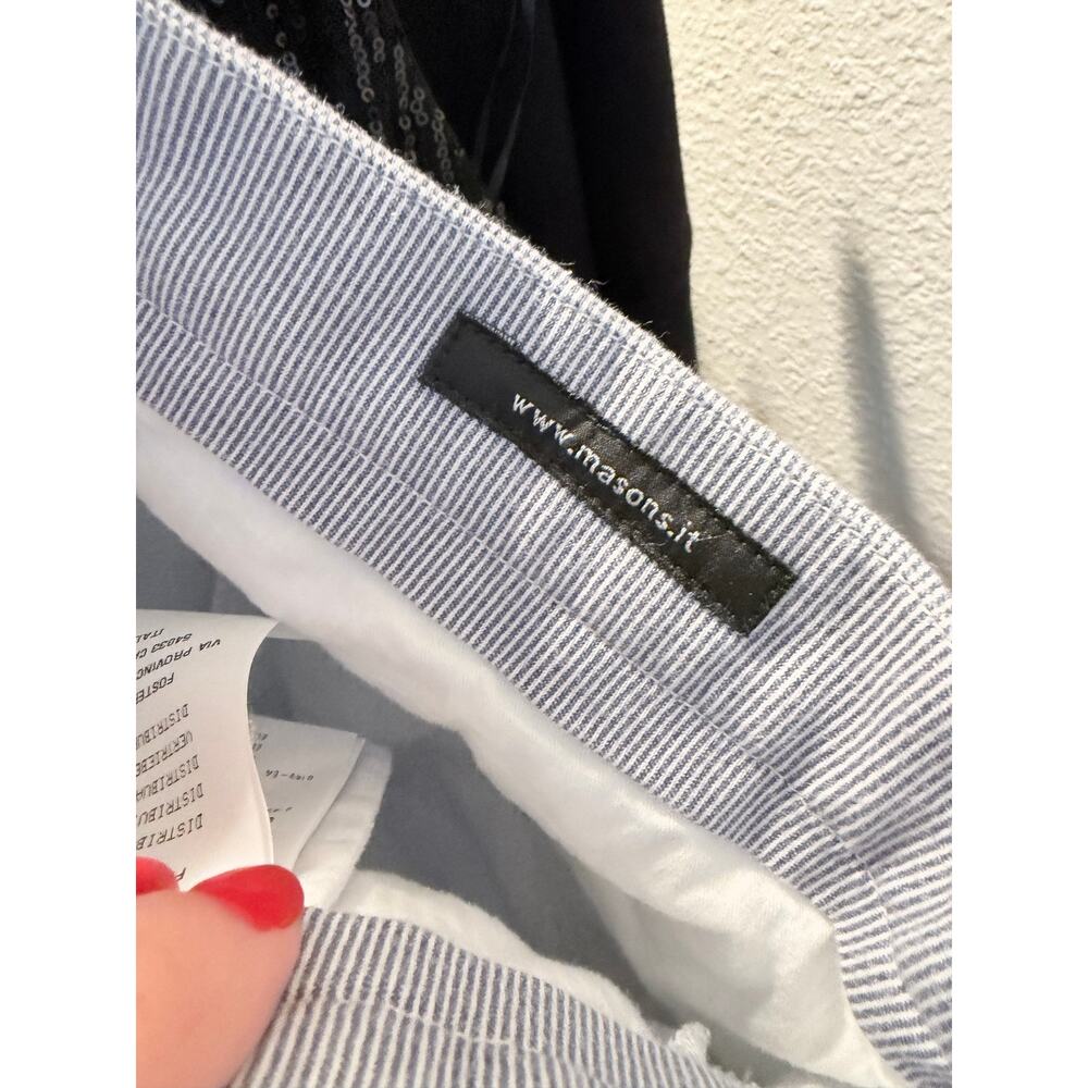 Mason’s Striped Blue Golf Shorts - Picture 10 of 11